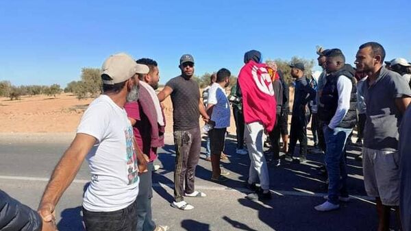 احتجاجات في جرجيس التونسية رفضا لتعامل السلطات مع ملف غرق مركب مهاجرين  - سبوتنيك عربي