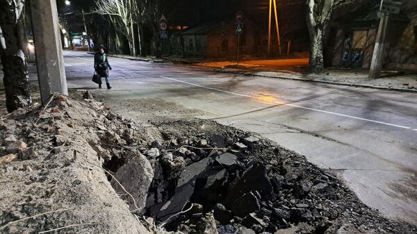 نتائج القصف الليلي من قبل القوات المسلحة الأوكرانية لمدينة دونيتسك - سبوتنيك عربي