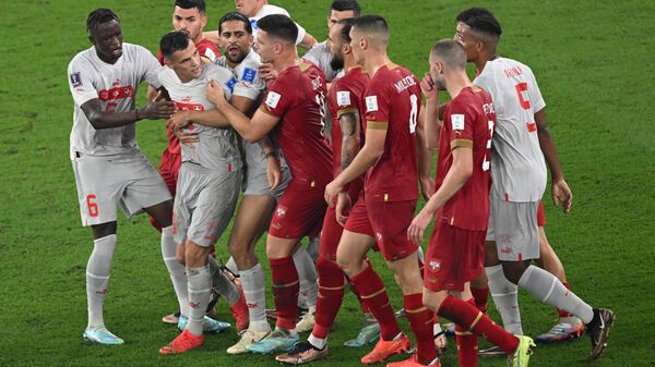 مباراة صربيا وسويسرا في كأس العالم قطر 2022 - سبوتنيك عربي