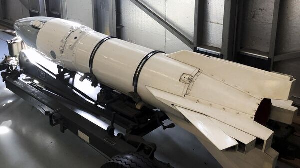 صواريخ نووية أمريكية (جو - جو) - الصاروخ يحمل اثنين من الصواريخ النووية لاستخدامه ضد أسراب القاذفات المعادية ويتم إطلاقه من المقاتلات الحربية. - سبوتنيك عربي