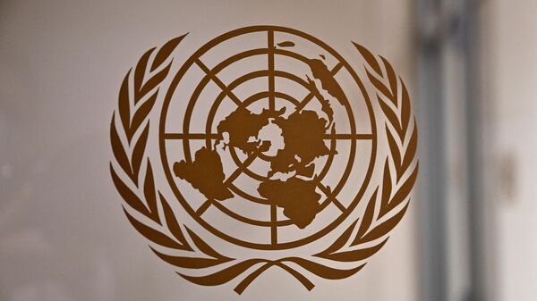 شعار الأمم المتحدة في مدينة نيويورك في 1 أغسطس 2022 - سبوتنيك عربي