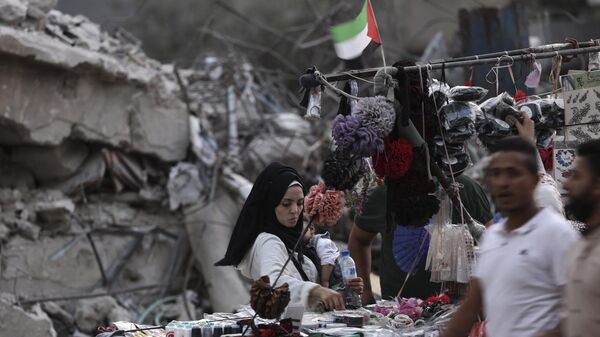 سوق في قطاع غزة فلسطين - سبوتنيك عربي