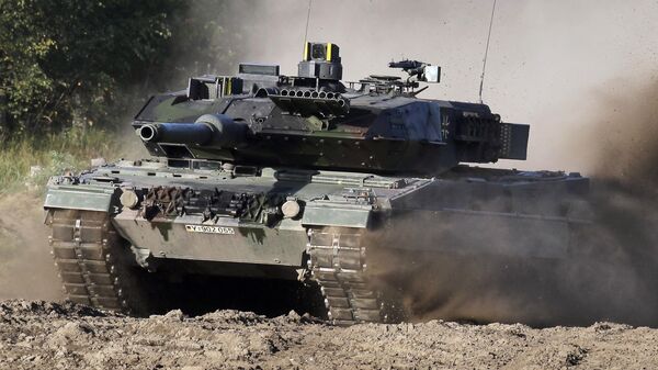 Танк Leopard 2 на демонстрационном мероприятии, Германия - سبوتنيك عربي