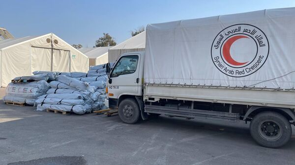 أول شحنة إغاثة أوروبية قادمة من إيطاليا تصل دمشق لمساعدة متضرري الزلزال - سبوتنيك عربي