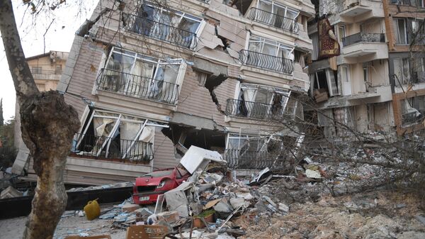 آثار الزلزال في مقاطعة هاتاي بمدينة أنطاكيا التركية - سبوتنيك عربي