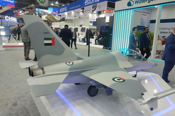 الطائرة الصينية إل - 15 تظهر بعلم الإمارات في آيدكس 2023 - سبوتنيك عربي
