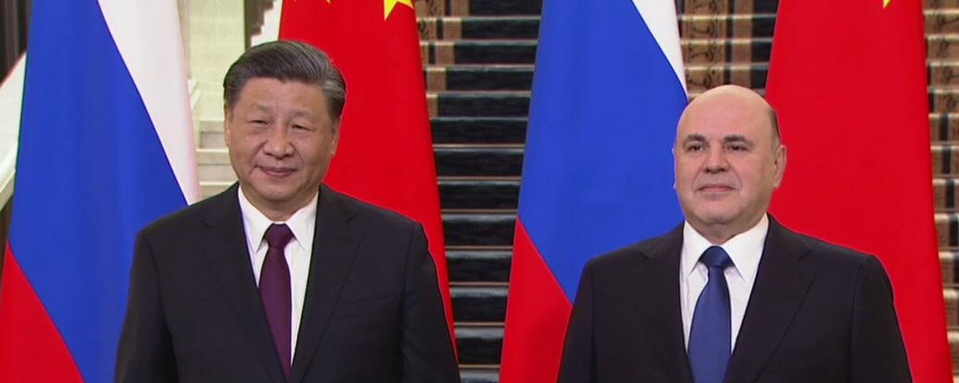رئيس الوزراء الروسي ميخائيل ميشوستين والرئيس الصيني شي جين بينغ يعقدان محادثات ثنائية في موسكو  - سبوتنيك عربي, 1920, 21.03.2023