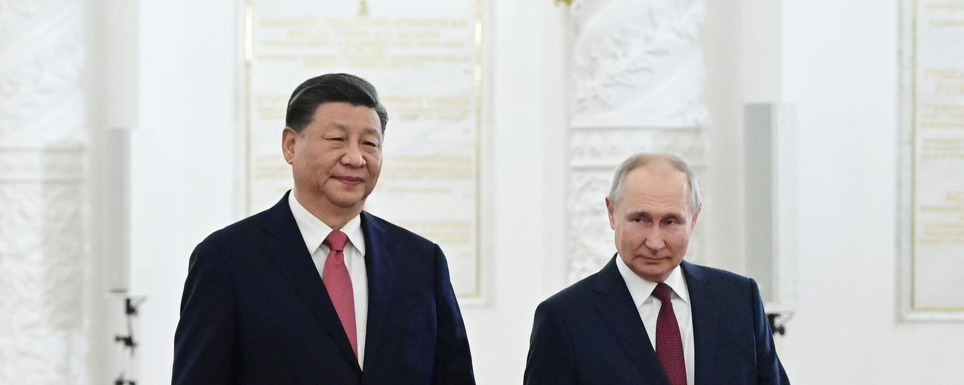 الرئيس الروسي فلاديمير بوتين يستقبل الرئيس الصيني شي جين بينغ، في قصر الكرملين  2 مارس 2023  - سبوتنيك عربي, 1920, 21.03.2023