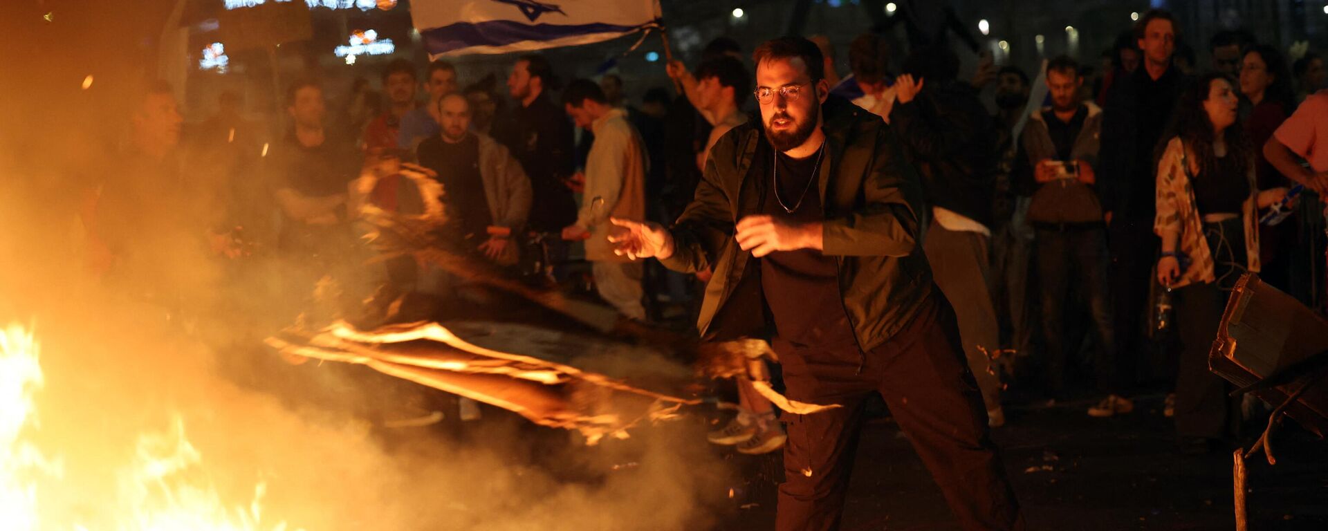 مظاهرة ضد الإصلاح القضائي في تل أبيب، إسرائيل 26 مارس 2023 - سبوتنيك عربي, 1920, 24.04.2024