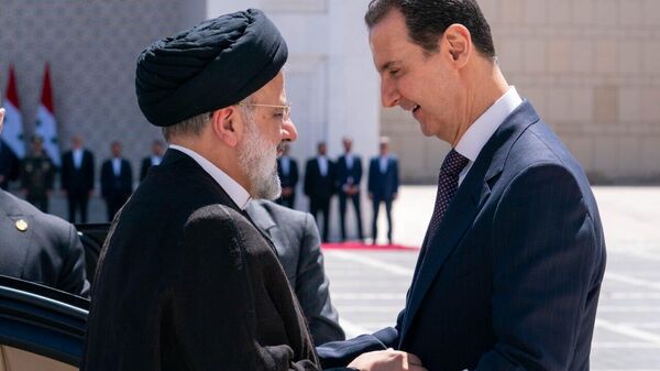 الرئيس السوري يستقبل نظيره الإيراني إبراهيم رئيسي في دمشق، سوريا - سبوتنيك عربي