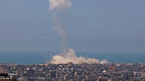 قصف من إسرائيل على قطاع غزة - سبوتنيك عربي