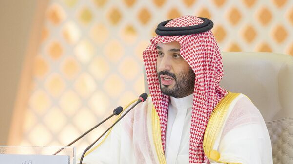 ولي العهد السعودي محمد بن سلمان في كلمته أمام القمة العربية الـ 32 بجدة - سبوتنيك عربي
