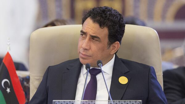 رئيس المجلس الرئاسي الليبي محمد المنفي في القمة العربية بجدة - سبوتنيك عربي