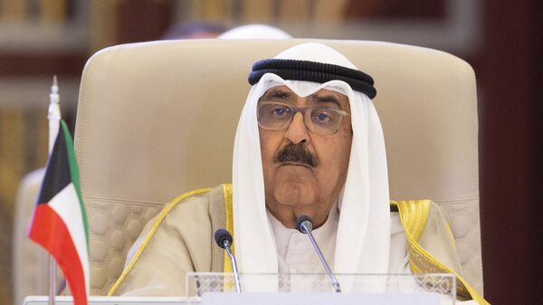 ولي عهد دولة الكويت مشعل الأحمد الجابر الصباح في القمة العربية الـ 32 بجدة - سبوتنيك عربي