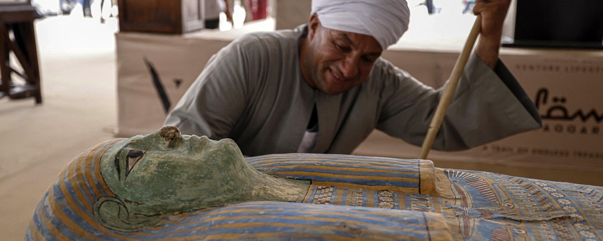 Обнаруженный новый саркофаг в Саккаре - سبوتنيك عربي, 1920, 29.05.2023