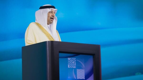 وزير الاستثمار السعودي خالد الفالح خلال مؤتمر، النسخة العاشرة لمؤتمر الأعمال العربي الصيني - سبوتنيك عربي