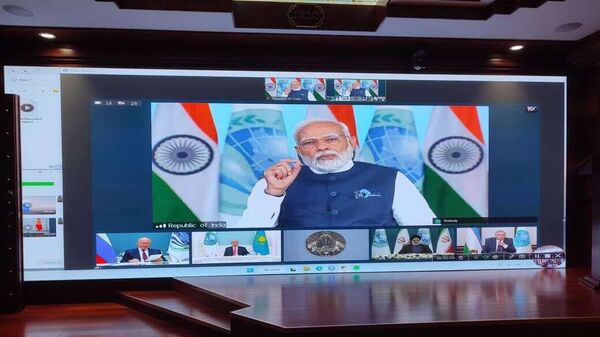 رئيس الوزراء الهندي ناريندرا مودي في اجتماع مجلس رؤساء منظمة شنغهاي للتعاون - سبوتنيك عربي