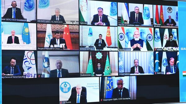 الرئيس الروسي فلاديمير بوتين يشارك في اجتماع مجلس رؤساء منظمة شنغهاي للتعاون عبر تقنية الفيديو - سبوتنيك عربي