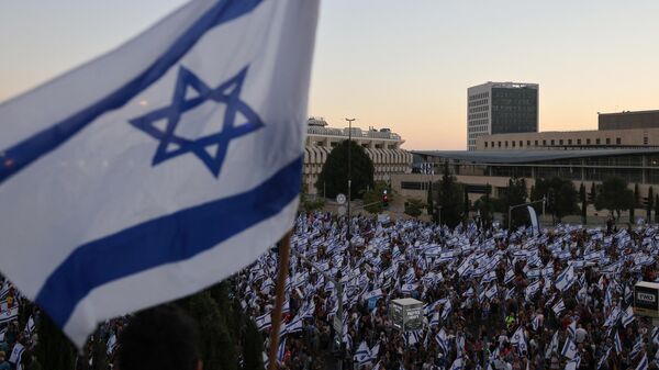 احتجاجات إسرائيل - سبوتنيك عربي