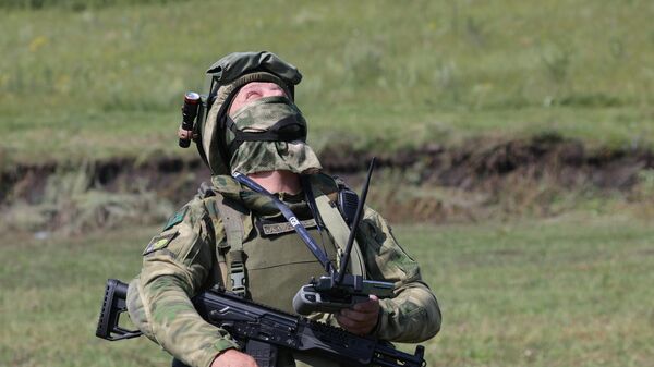 تدريبات قوات الدفاع التابعة للقواتالمسلحة الروسية في مقاطعة بيلغورود، روسيا - سبوتنيك عربي