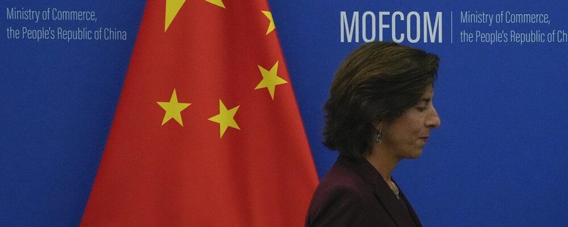 وزيرة التجارة الأمريكية، جينا ريموندو، في العاصمة الصينية بكين، 28 أغسطس/ آب 2023 - سبوتنيك عربي, 1920, 29.08.2023