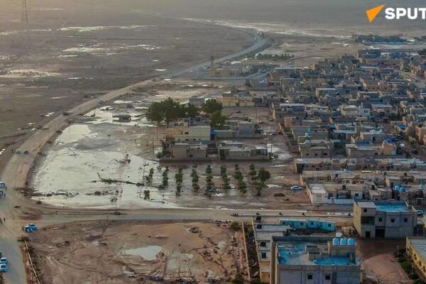 لقطات لـ&quot;سبوتنيك&quot;، توثق الأضرار الجسيمة التي لحقت بقرية المخيلي جنوبي مدينة درنة الليبية، جراء الفيضانات. - سبوتنيك عربي