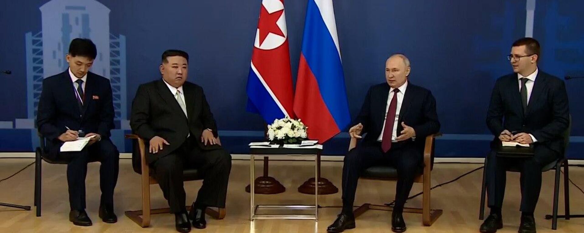 مفاوضات الرئيس الروسي فلاديمير بوتين وزعيم كوريا الشمالية كيم جون أون - سبوتنيك عربي, 1920, 14.09.2023