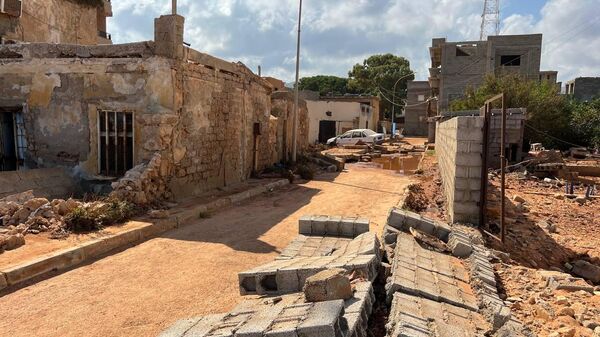 أضرار كبيرة لحقت بمدينة سوسة إثر إعصار دانيال الذي ضرب ليبيا - سبوتنيك عربي
