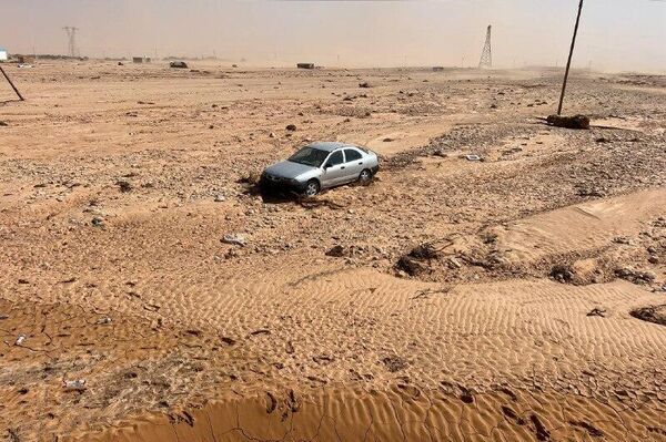 أضرار كبيرة لاحقت  ضاحية المخيلي إثر إعصار دانيال الذي ضرب ليبيا - سبوتنيك عربي