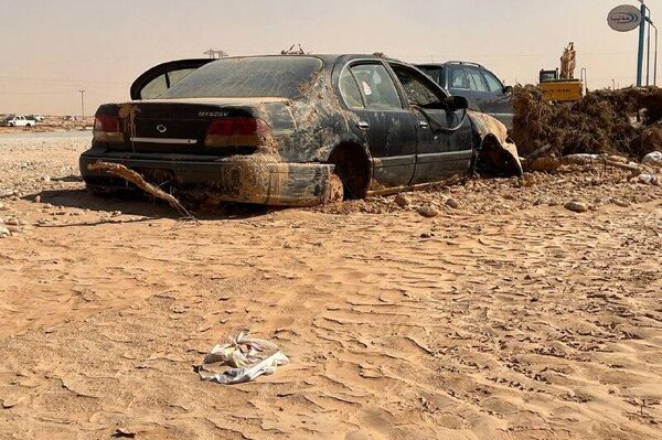 أضرار كبيرة لاحقت  ضاحية المخيلي إثر إعصار دانيال الذي ضرب ليبيا - سبوتنيك عربي