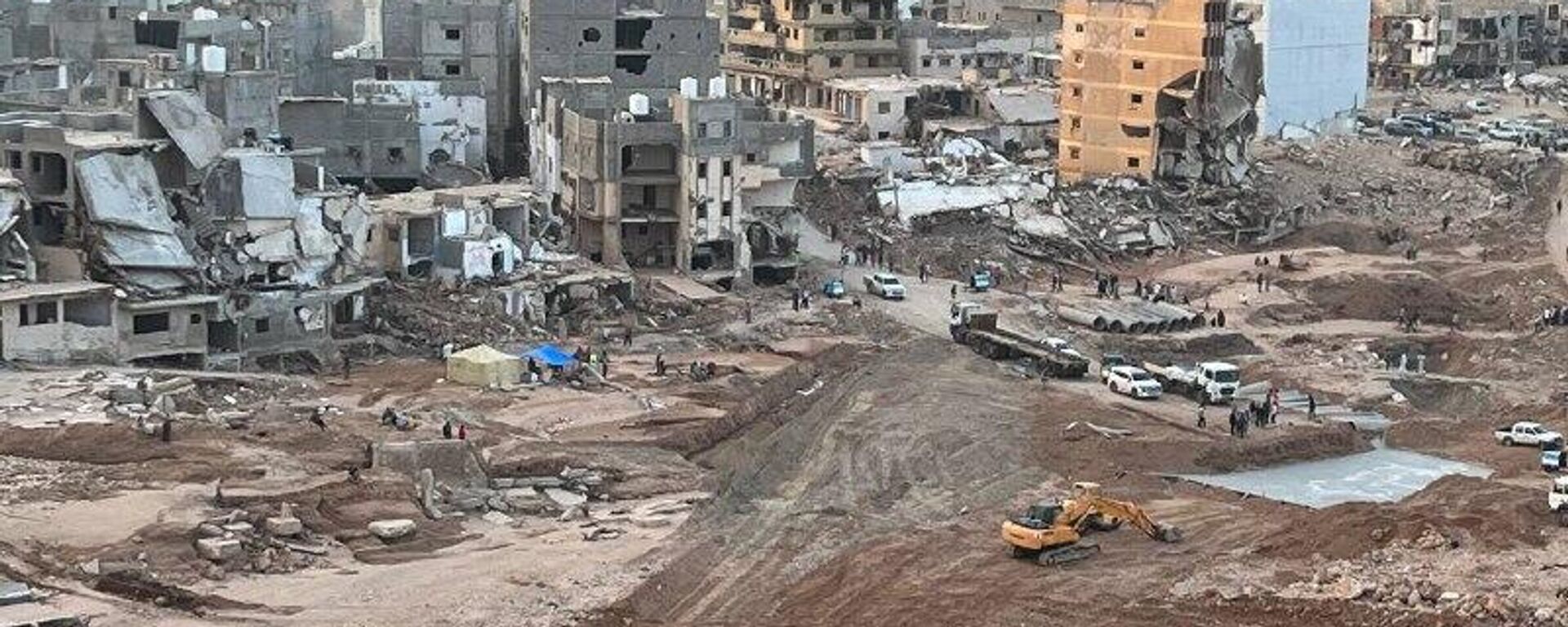 صور تظهر حجم الدمار داخل مدينة درنة الليبية عقب إعصار دانيال - سبوتنيك عربي, 1920, 23.02.2024