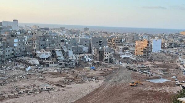صور تظهر حجم الدمار داخل مدينة درنة الليبية عقب إعصار دانيال - سبوتنيك عربي