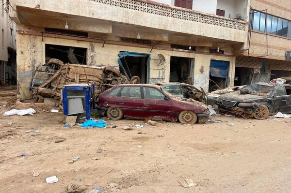 آثار الدمار في درنة الليبية إثر إعصار دانيال آثار الدمار في درنة الليبية إثر إعصار دانيال - سبوتنيك عربي