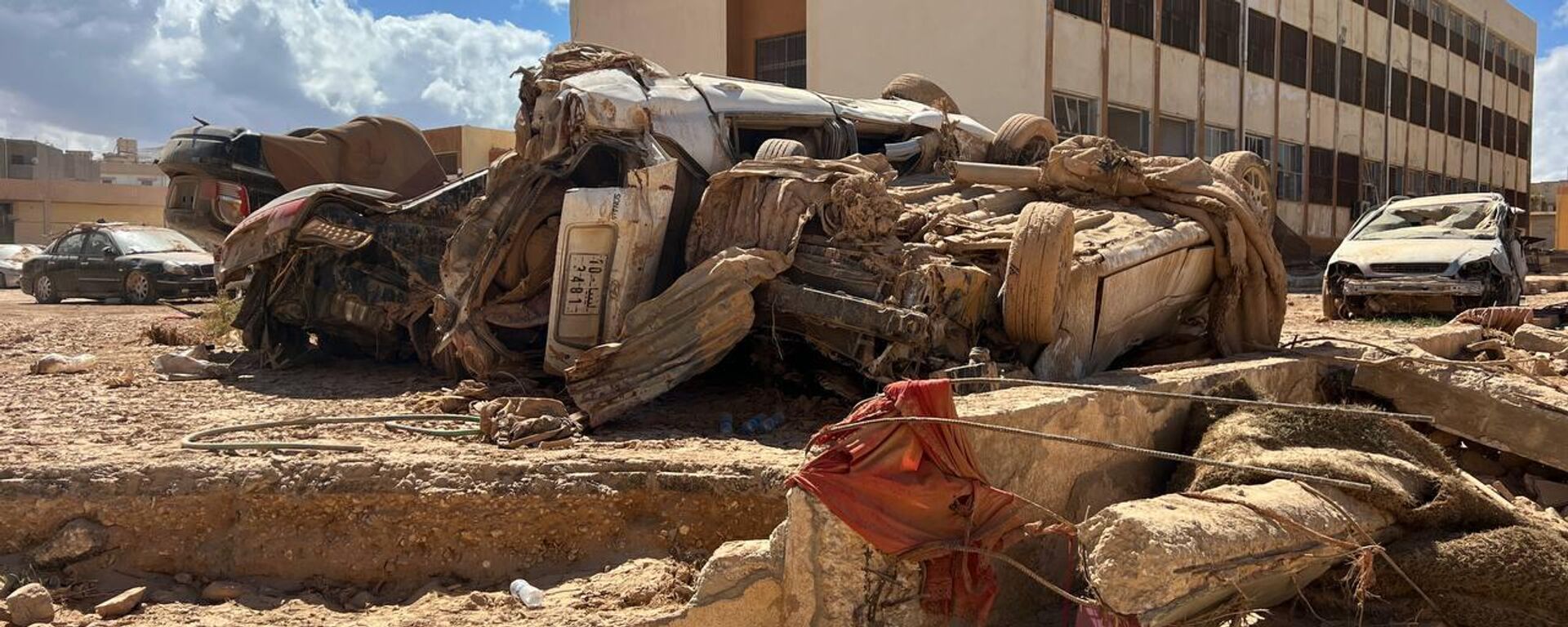 آثار الدمار الناتج عن إعصار دانيال في مدينة درنة الليبية - سبوتنيك عربي, 1920, 29.09.2023