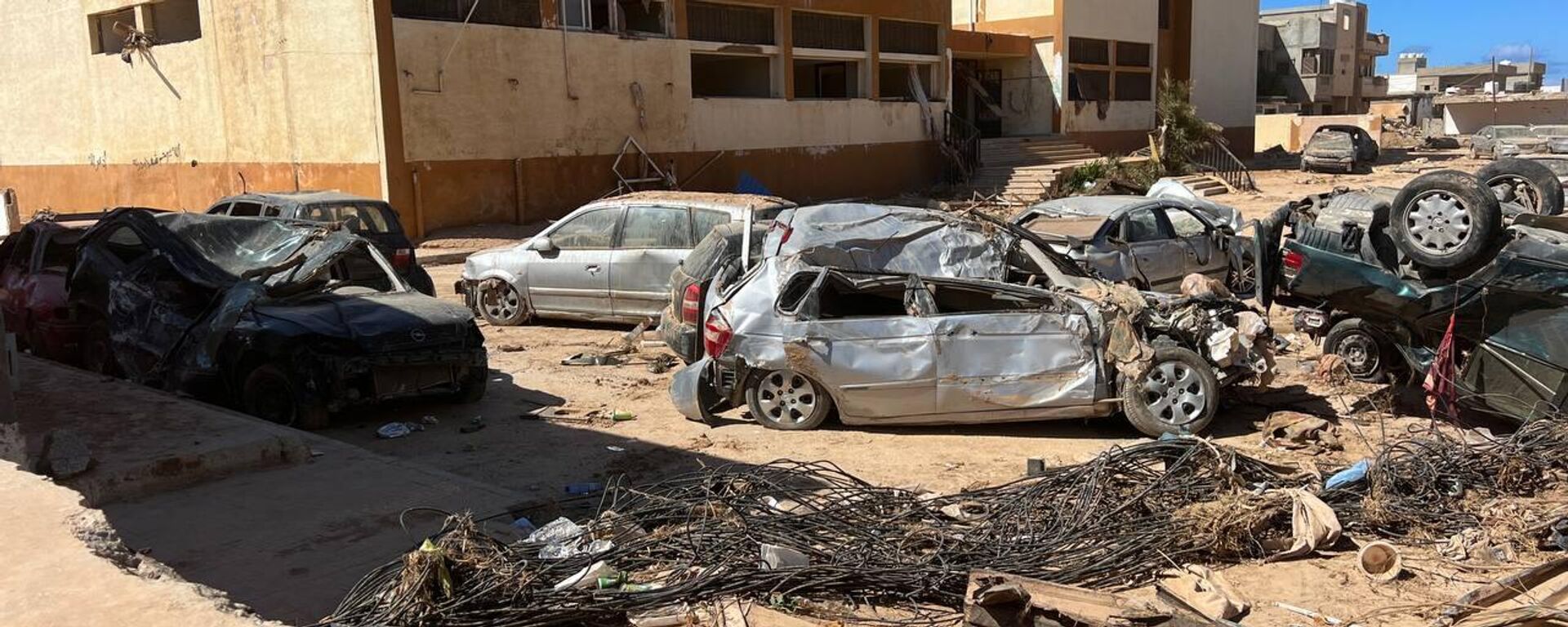 آثار الدمار الناتج عن إعصار دانيال في مدينة درنة الليبية - سبوتنيك عربي, 1920, 26.02.2024