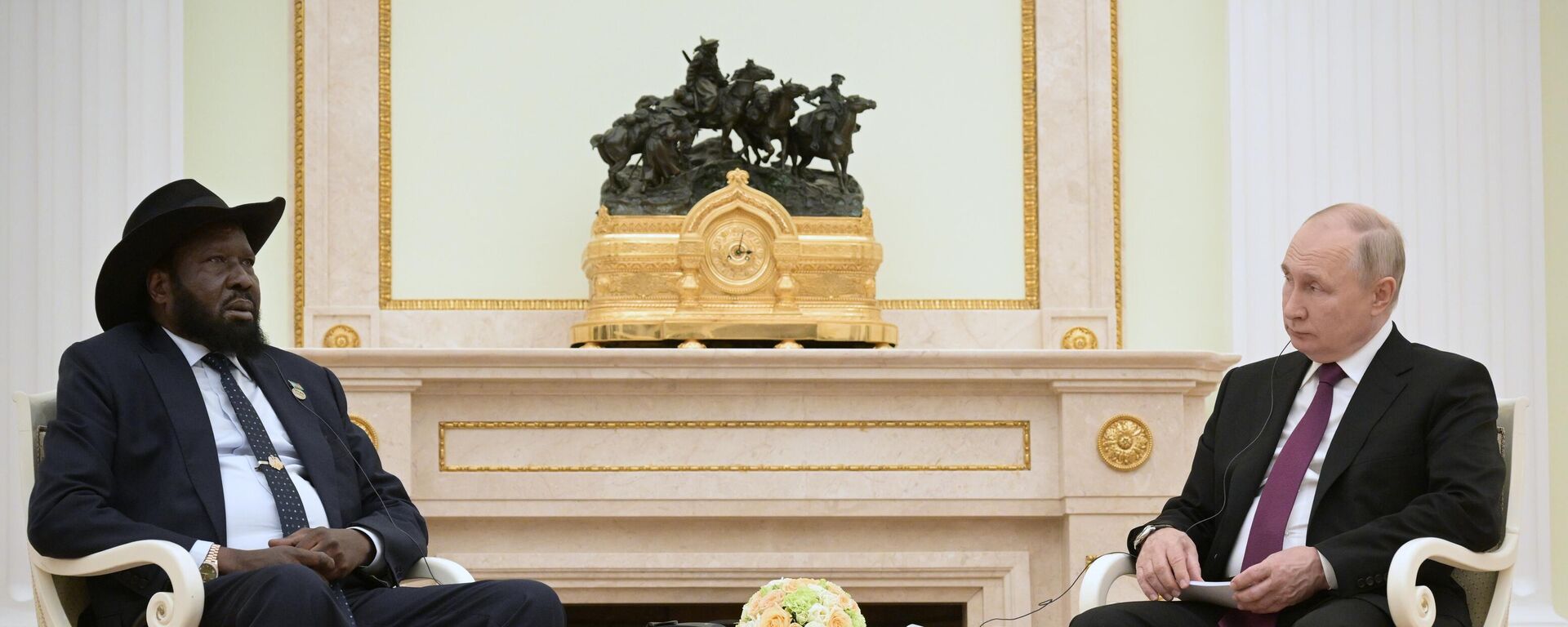 الرئيس الروسي فلاديمير بوتين ورئيس جنوب السودان سيلفا كير ميارديت - سبوتنيك عربي, 1920, 03.10.2023