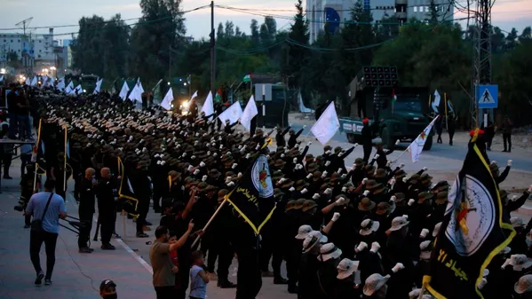 سرايا القدس تكشف عن أسلحة ومسيّرات جديدة خلال عرض عسكري في قطاع غزة
سرايا القدس تكشف عن أسلحة ومسيّرات جديدة خلال عرض عسكري في قطاع غزة
- سبوتنيك عربي