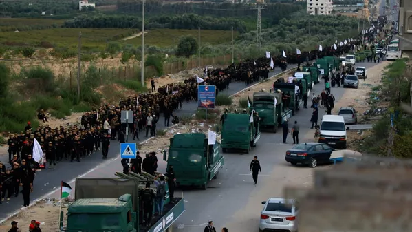 سرايا القدس تكشف عن أسلحة ومسيّرات جديدة خلال عرض عسكري في قطاع غزة
سرايا القدس تكشف عن أسلحة ومسيّرات جديدة خلال عرض عسكري في قطاع غزة
- سبوتنيك عربي