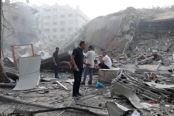 نتائج الغارات الإسرائيلية على قطاع غزة   - سبوتنيك عربي