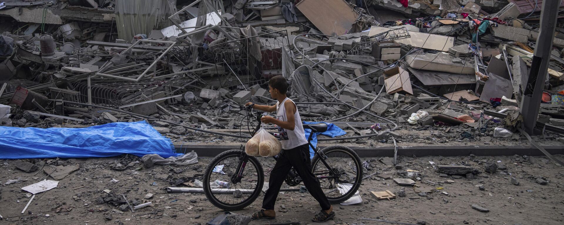 قصف قوات الجيش الإسرائيلي في مدينة غزة، قطاع غزة، فلسطين - سبوتنيك عربي, 1920, 10.10.2023