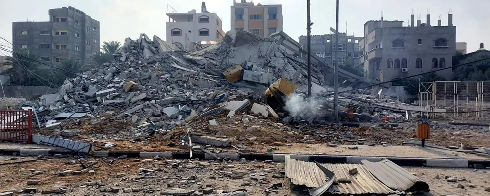 قصف قوات الجيش الإسرائيلي في مدينة غزة، قطاع غزة، فلسطين - سبوتنيك عربي, 1920, 09.10.2023
