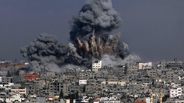 القصف الإسرائيلي في غزة - سبوتنيك عربي