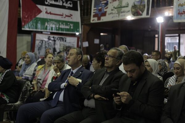 السفير الفلسطيني خلال مؤتمر دعم فلسطين بالقاهرة - سبوتنيك عربي