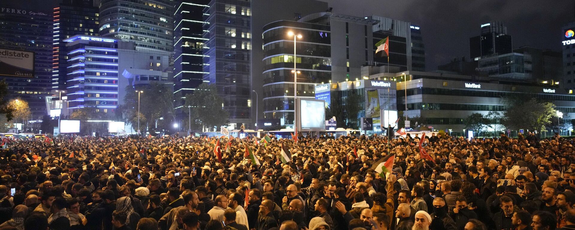 مظاهرات في اسطنبول، تركيا، بعد قصف مستشفى الأهلي العربي (المعمداني) في غزة - سبوتنيك عربي, 1920, 22.11.2023