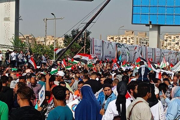 مظاهرات شرقي العاصمة المصرية القاهرة دعما لفلسطين - سبوتنيك عربي
