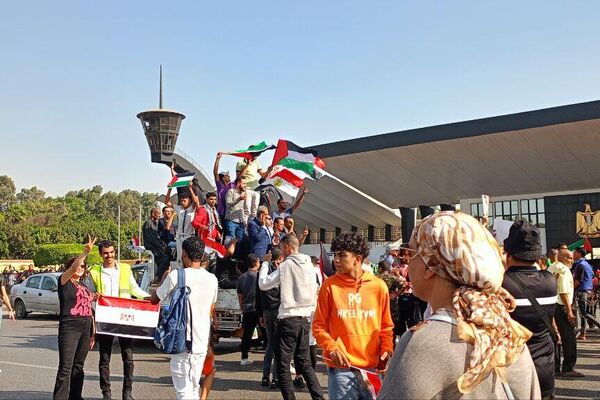 مظاهرات شرقي العاصمة المصرية القاهرة دعما لفلسطين - سبوتنيك عربي