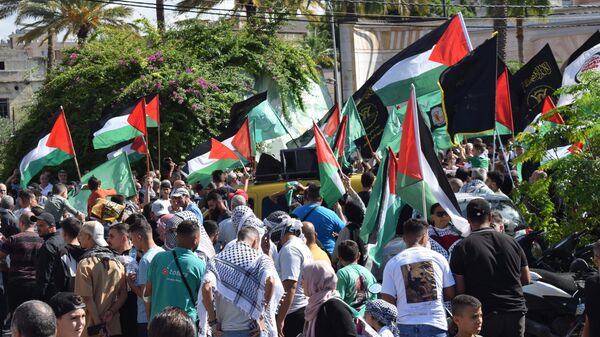 مسيرة حاشدة في صيدا جنوبي لبنان نصرة لغزة وتنديدا بالإعتداءات الإسرائيلية
 - سبوتنيك عربي