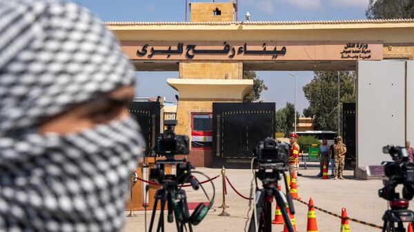 معبر رفح البري بين مصر وقطاع غزة - سبوتنيك عربي