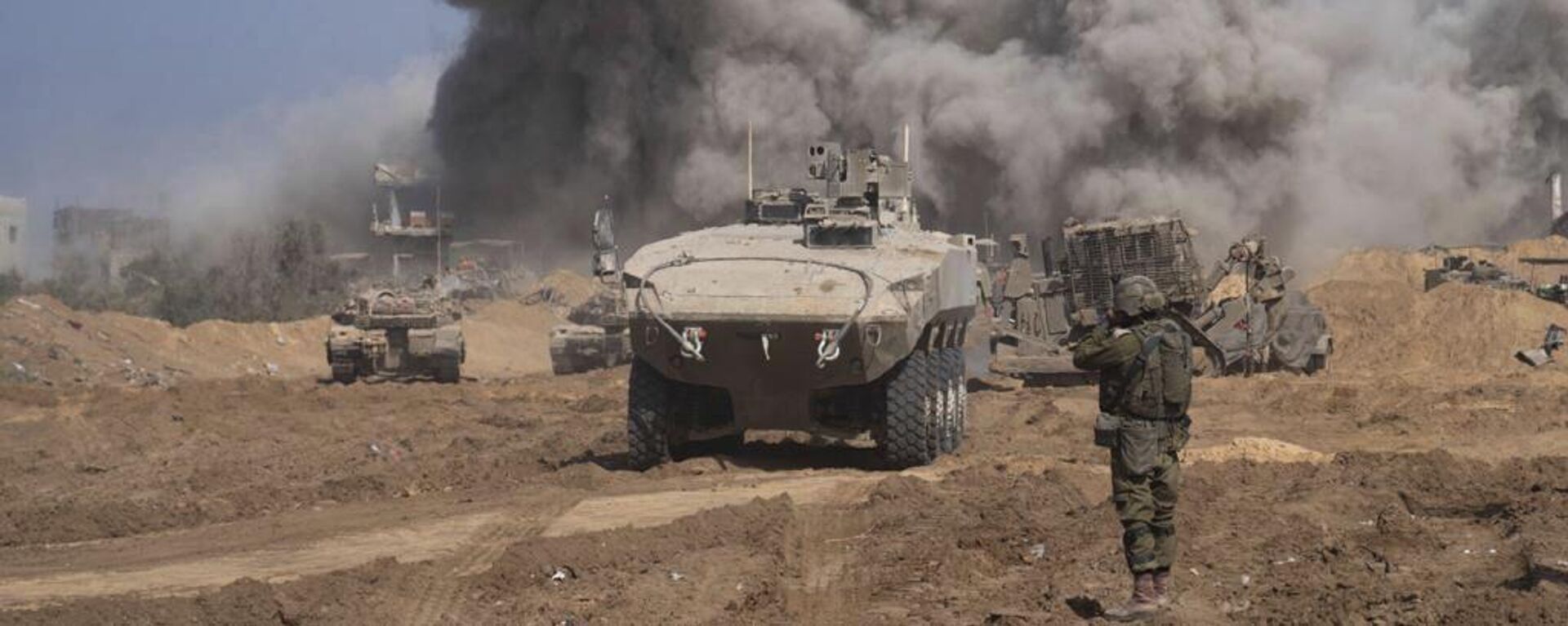 قوات الجيش الإسرائيلي تنشر صورة للعملية البرية في قطاع غزة، 5 نوفمبر 2023 - سبوتنيك عربي, 1920, 04.12.2023