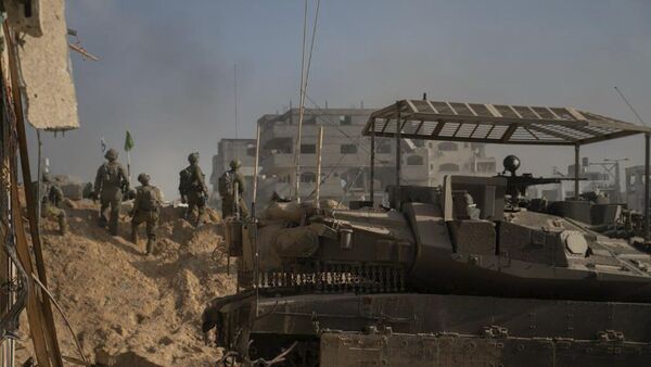 قوات الجيش الإسرائيلي تنشر صورة للعملية البرية في قطاع غزة، 5 نوفمبر 2023 - سبوتنيك عربي